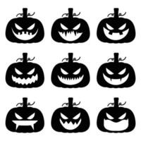 reeks van halloween Aan een wit achtergrond voor stickers, muur stickers, huis versieren en meer. vector