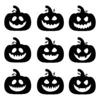 reeks van halloween Aan een wit achtergrond voor stickers, muur stickers, huis versieren en meer. vector