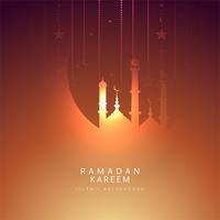 Elegante Ramadan kareem religieuze iskamische achtergrond vector