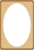 lege ovale vorm sjabloon voor spandoek vector