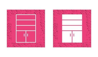 kast met schappen vector icoon