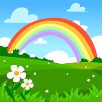 kleurrijke regenboog afbeelding achtergrond vector