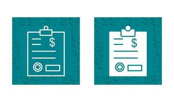 factuur vector pictogram