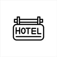 hotel in vlak ontwerp stijl vector