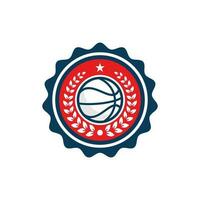 basketbal logo ontwerp vector illustratie