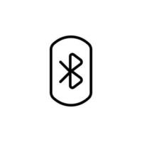 Bluetooth knop vector icoon illustratie