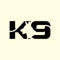 opleiding k9 hond logo ontwerp vector