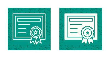 certificaat vector pictogram