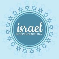 vectorillustratie van een achtergrond voor de onafhankelijkheidsdag van israël. vector