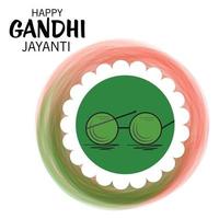 vectorillustratie van een achtergrond voor 2 oktober Gandhi Jayanti-viering. vector