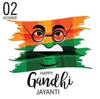 vectorillustratie van een achtergrond voor 2 oktober Gandhi Jayanti-viering. vector