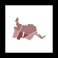 kaart van kovel' stad meetkundig creatief logo vector