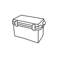 portable koelkast diepvries lijn gemakkelijk creatief logo vector