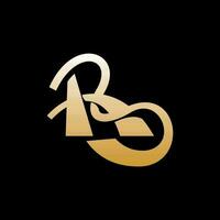 brief r luxe modern logo vector