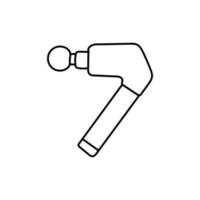 massage geweer gereedschap lijn gemakkelijk logo vector