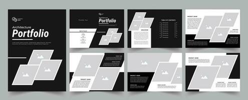 architectuur portefeuille of interieur portefeuille ontwerp sjabloon ontwerp vector