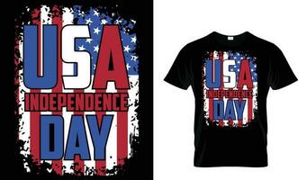 4 juli usa onafhankelijkheidsdag t-shirtontwerp vector