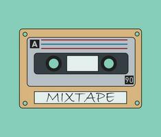 muziek- plakband mixtape vector illustratie.