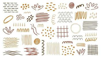 biologisch abstract vormen set, vector modern illustratie.