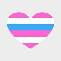 schattig vector hart in lgbtq kleuren geïsoleerd Aan wit achtergrond. zes horizontaal strepen, een intersekse vlag. atypisch definitie van de mannetje en vrouw lichaam, tolerantie.