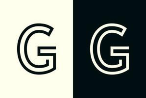 abstract eerste brief g logo vector