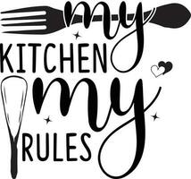 keuken citaten ontwerp vector