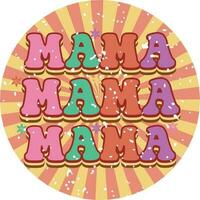 retro mama ontwerp vector