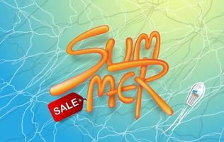 zomer verkoop poster sjabloon voor spandoek achtergrond vector