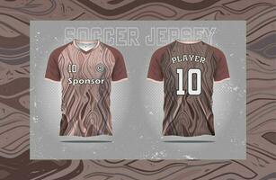 modern voetbal Jersey Amerikaans voetbal sport t overhemd ontwerp geschikt voor racen, voetbal, gaming en e sport- vrij vector en dubbele zijdig mockup