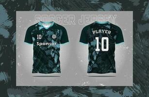 modern voetbal Jersey Amerikaans voetbal sport t overhemd ontwerp geschikt voor racen, voetbal, gaming en e sport- pro vector en dubbelzijdig mockup