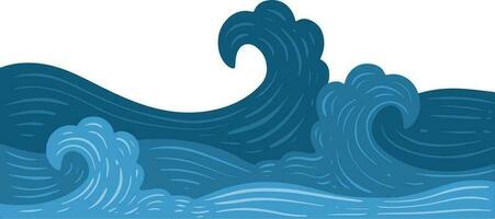 vers blauw water plons element illustratie vector