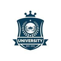 Universiteit logo ontwerp vector illustratie