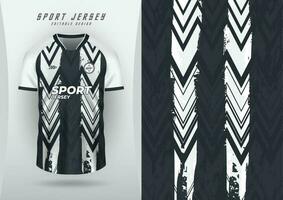 achtergrond voor sport- Jersey, voetbal Jersey, rennen Jersey, racing Jersey, zwart en wit patroon. vector