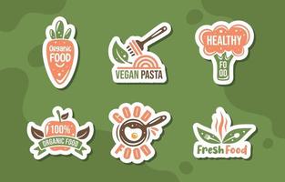 gezonde voeding logo-collectie vector