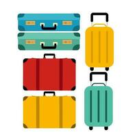 reizen bagage tekenfilm set. vector illustratie eps10.