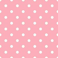 wit dots naadloos roze achtergrond vector