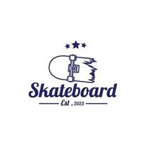 ontwerp logo skateboard vector illustratie