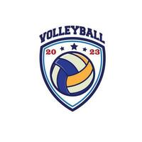 ontwerp logo sport- volleybal vector illustratie