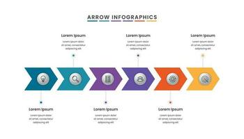 pijlen workflow infografisch. geschikt voor bedrijf presentatie.mo vector