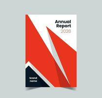 jaar- verslag doen van brochure brochure folder sjabloon ontwerp, boek Hoes ontwerp. vector
