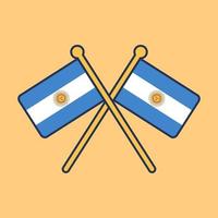 argentinië vlag pictogram illustratie vector