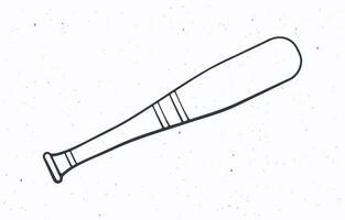 tekening van aluminium basketbal knuppel vector