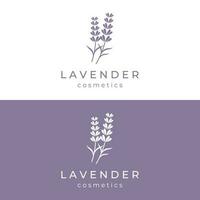 hand- getrokken biologisch lavendel bloem logo sjabloon ontwerp.logo voor kunstmatig, schoonheid, thee, olie, kruid. vector
