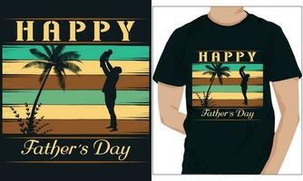 gelukkig vader s dag. vader s dag t-shirt ontwerp vector