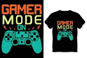 grappig gaming t-shirt vector