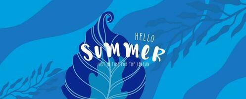 kleurrijk zomer achtergrond lay-out banier ontwerp. landschap poster, groet kaart, hoofd naar website vector