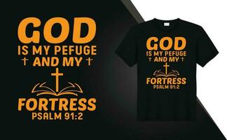 god of Jezus geloof typografisch grafisch jaargangen t-shirt ontwerp vector