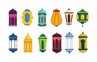 lantaarn islamitische collectie vector