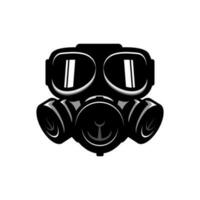 gas- masker zwart vector