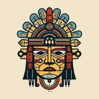 onderzoeken de ingewikkeld details van aztec cultuur met onze verbijsterend hand getekend aztec illustratie ontwerp vector